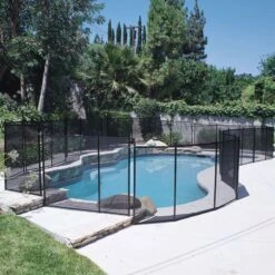 Black Removable Pool Protection Fencing